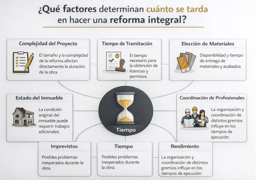 cuánto se tarda en hacer una reforma integral