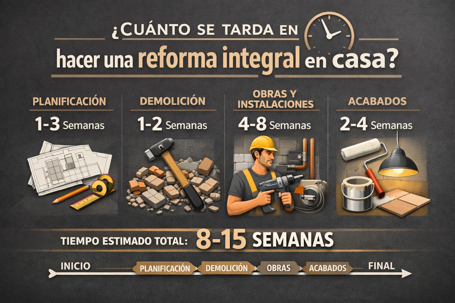 cuánto se tarda en hacer una reforma integral